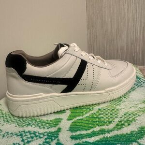 All Saints White and Black Sneakers